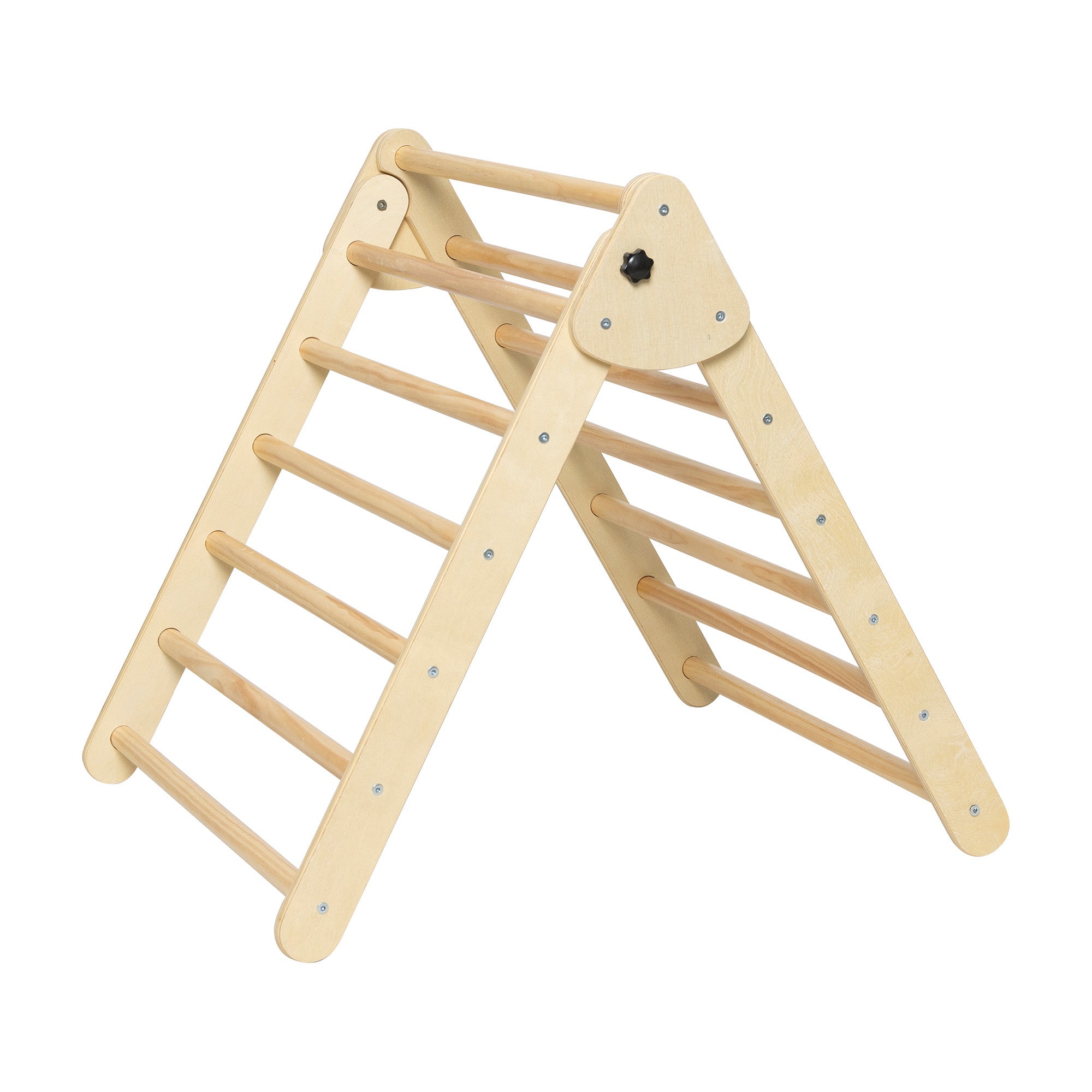 Houten Klimrek Pikler klimdriehoek met trap/glijbaan + Gratis speeltent
